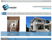 Tablet Screenshot of merida-imobiliaria.com